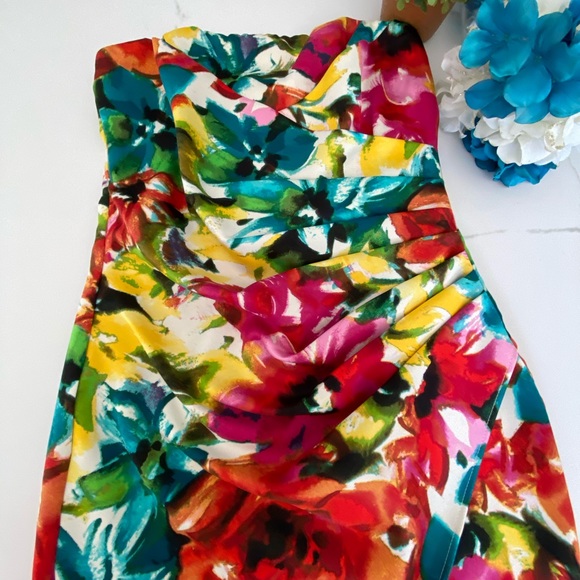 "A NIGHT ON THE TOWN" AMAZING Spring/Summer FLORAL Speechless Dress Jr 7 👗 - Picture 4 of 8